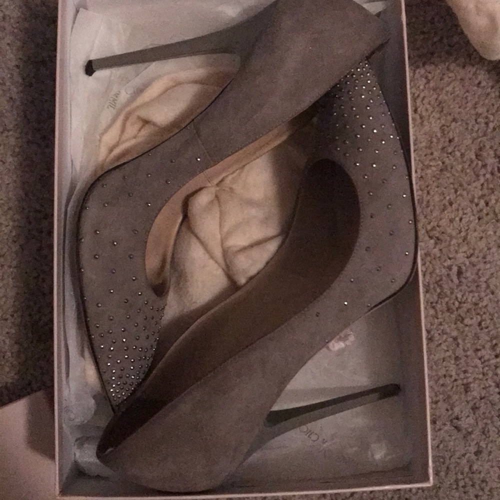 Jimmy choo grey pumps